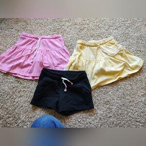 Cat & Jack set of 3 knit toddler skorts and shorts - size 5T
